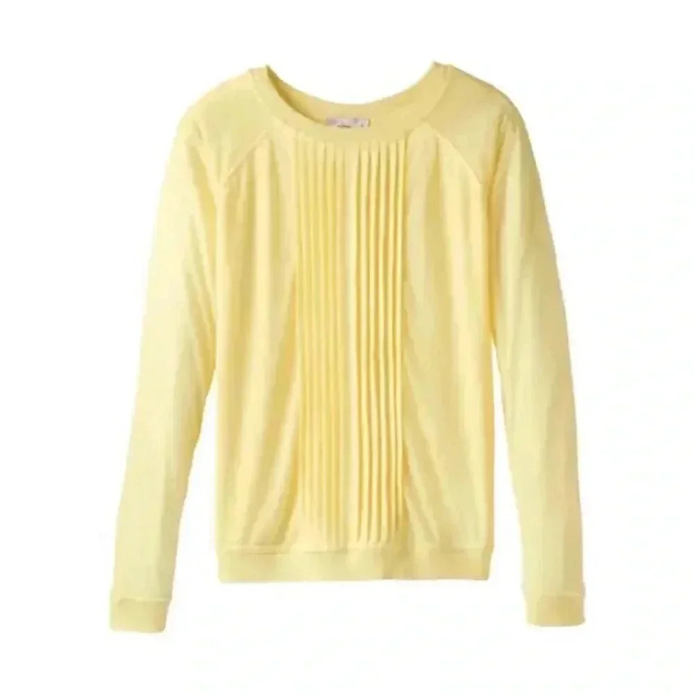 Prana Women’s Sheer Escape Long Sleeve Lightweight Top Pale Pollen Size Small